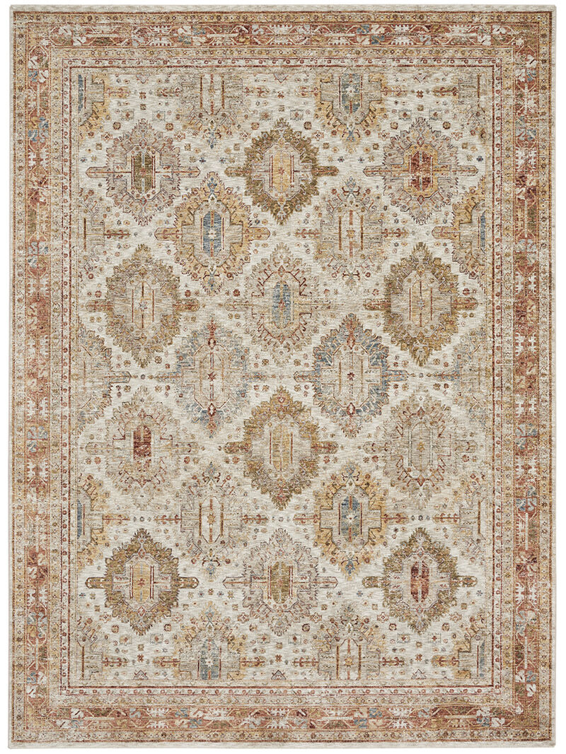 Sahar SHR01 Ivory/Multicolor 9'3" x 12'7" Rug