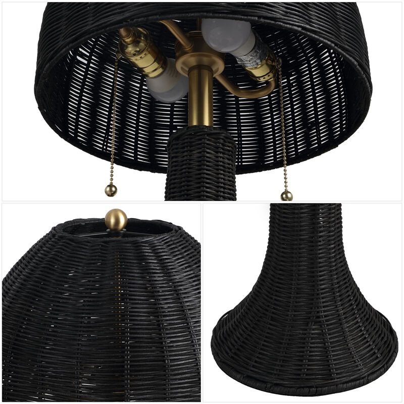 Joanie 22" Bohemian Rustic Iron LED Table Lamp