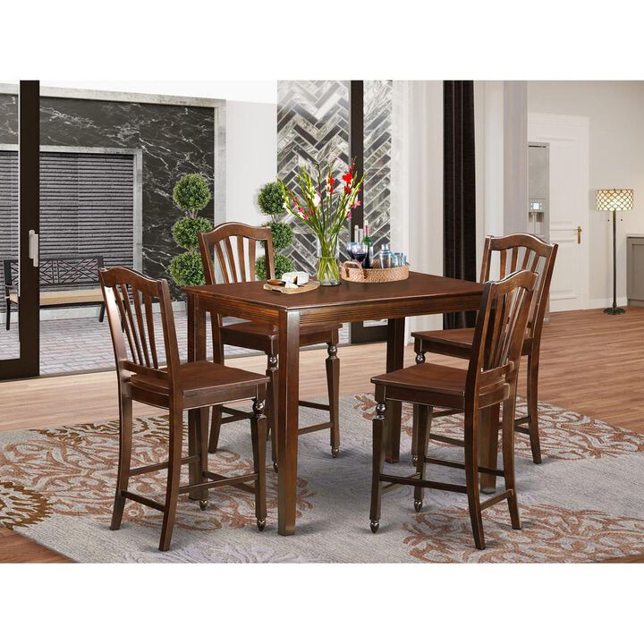 5 Pc counter height Table and chair set-pub Table and 4 Dining Chairs.