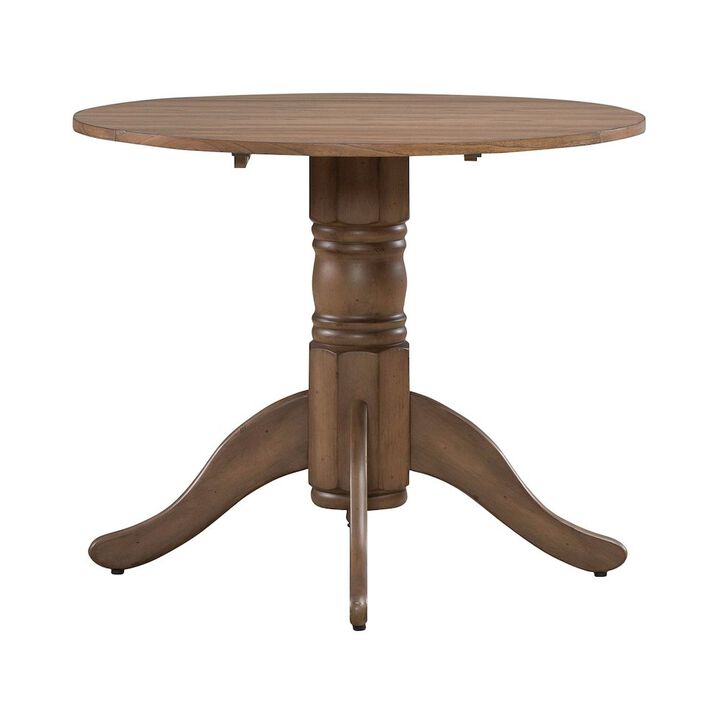Liberty Furniture Brook Bay Opt 3 Piece Drop Leaf Table Set in White
