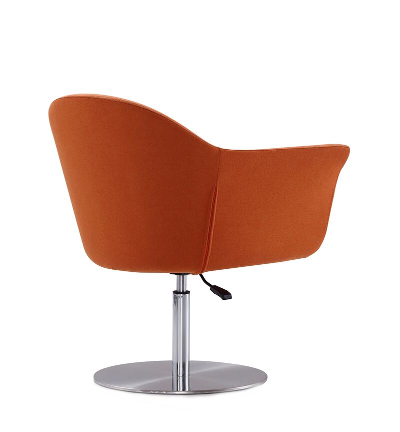 Voyager Orange Swivel Accent Chairs (Set of 2)