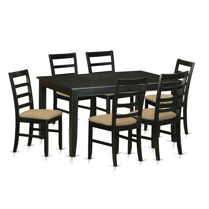 7 PC dinette Table set for 6-Kitchen Table and 6 Dining Chairs