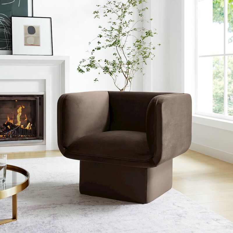Tate Performance Velvet Accent Chair image number 7