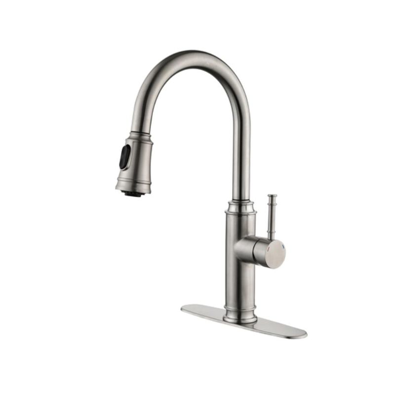 Single Handle High-Arc Kitchen Faucet with Pull-Out Sprayer