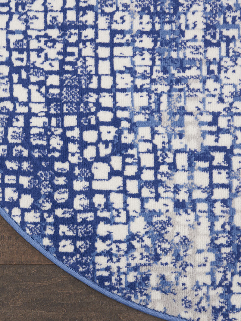 Whimsicle WHS07 Ivory/Navy 8'4" x 11'6" Rug