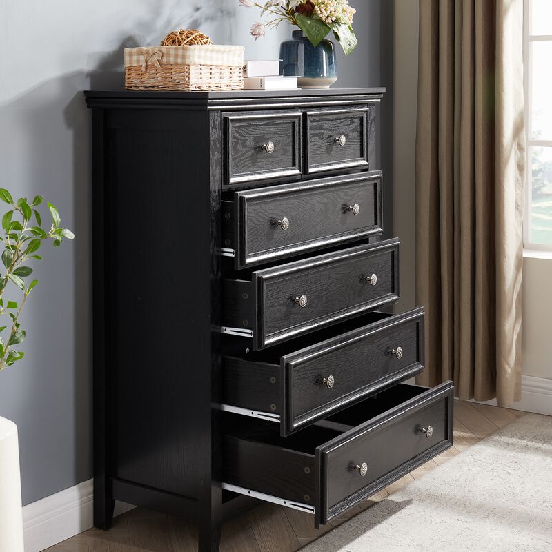 Rurwod Modern 6-Drawer Chest image number 3