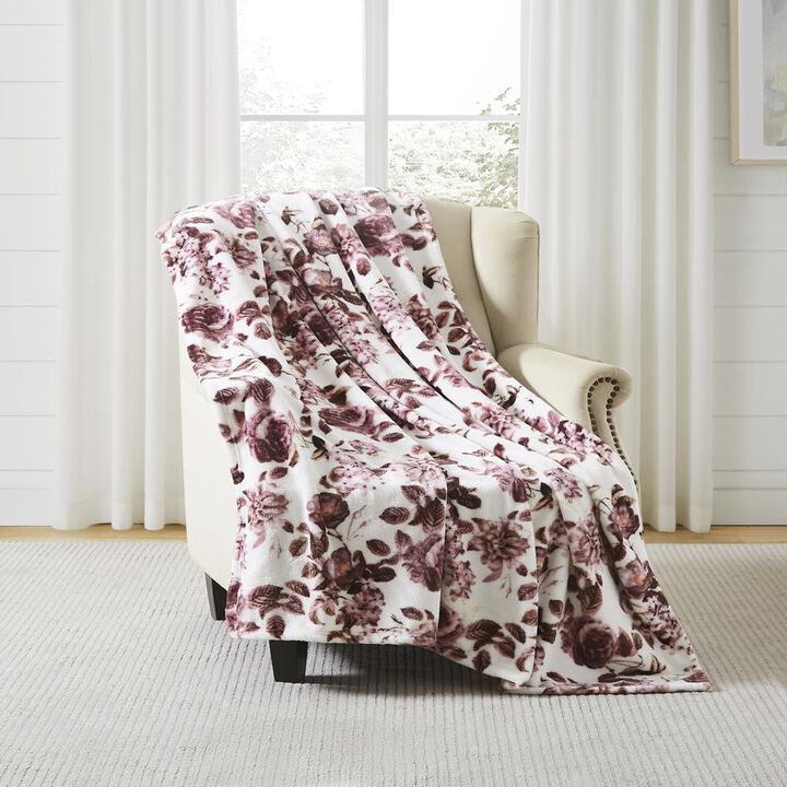 RT Designer's Collection Liv Printed Premium Soft & Cozy Flannel Throw Blanket 50" x 70" Multicolor