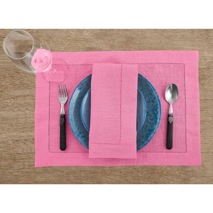 Linen Dinner Napkins - Classic Hemstitch