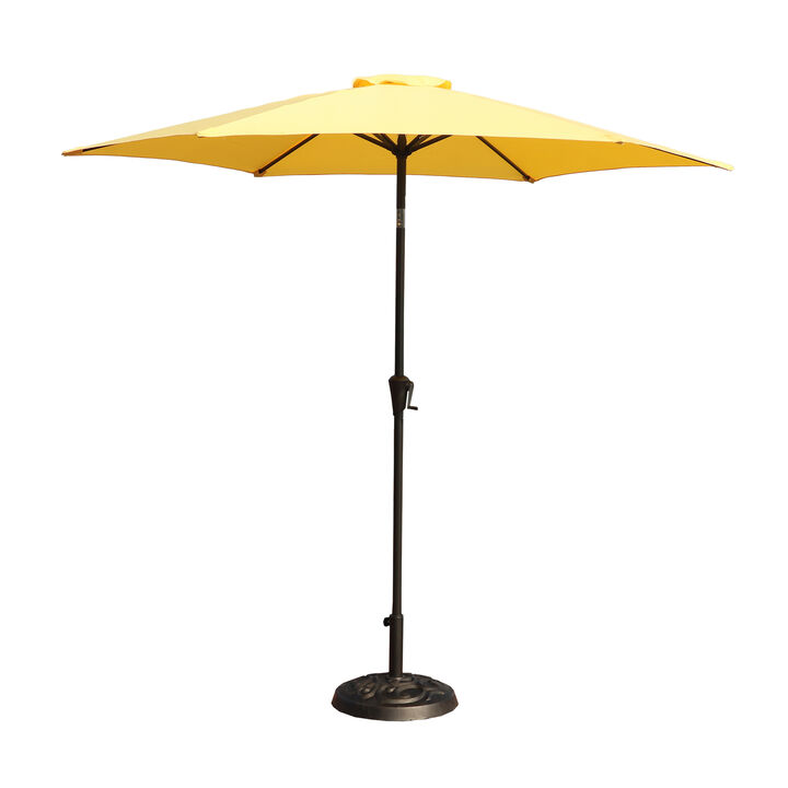 9' Pole Yellow Umbrella with Carry Bag