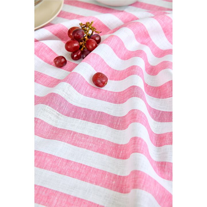 Linen Table Throw - Sorrento Stripe