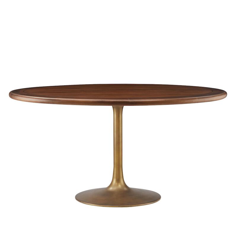 Lippa 60" Round Pedestal Solid Wood Dining Table image number 0