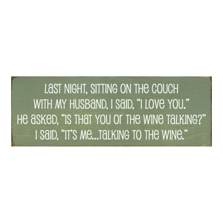 Humorous Wine Quote Wood Sign, Rustic Home Wall Decor for Kitchen Bar and Living Room