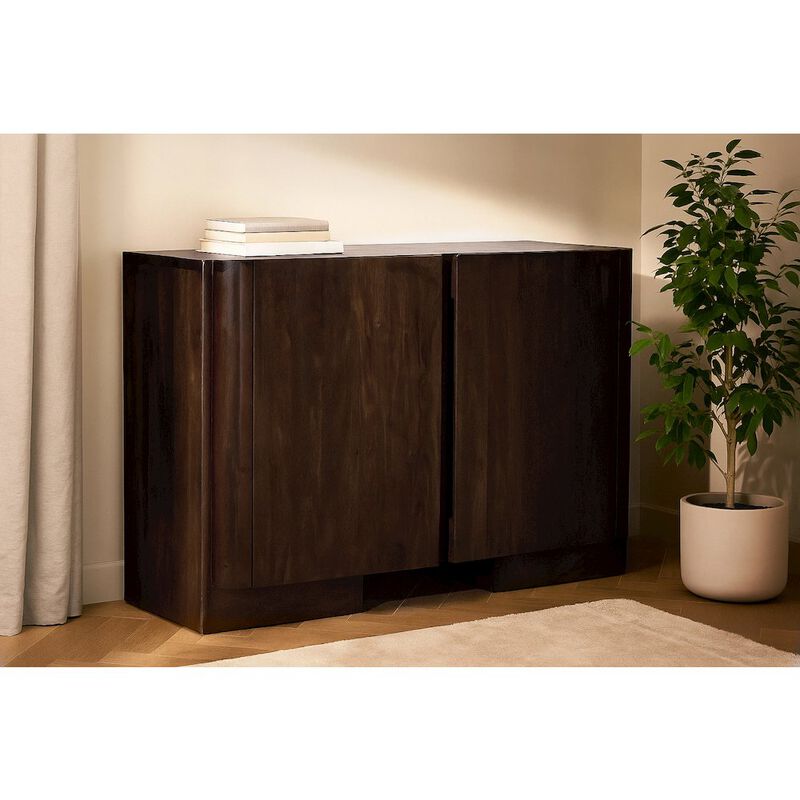 Alex Hamilton Percy 2-Door Sideboard in Barista Brown on Solid Acacia Wood