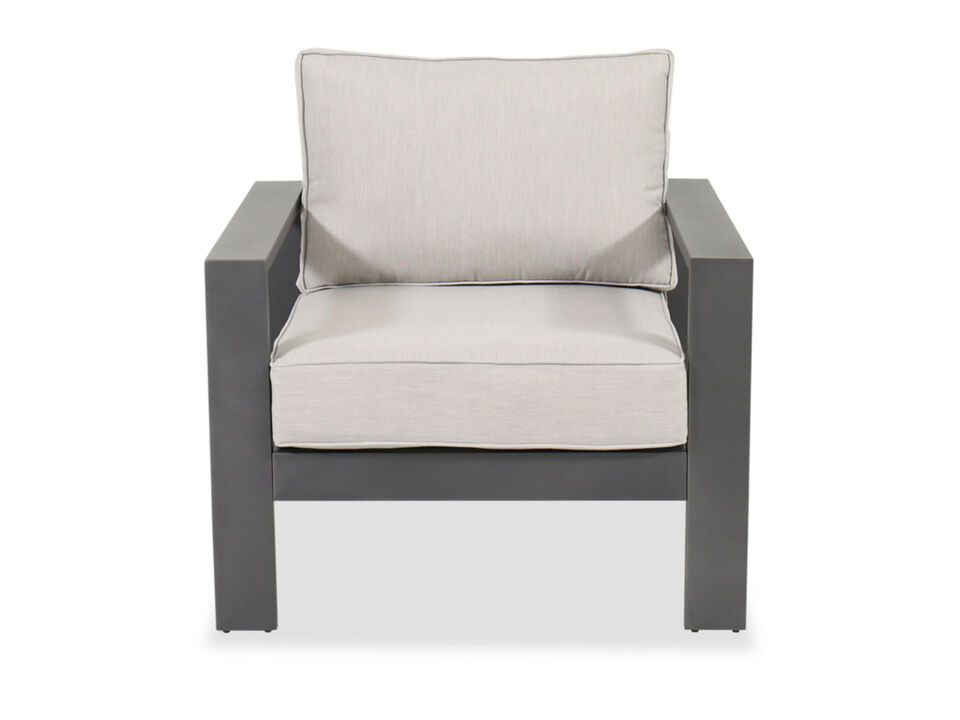 Alassio Club Chair in Gray
