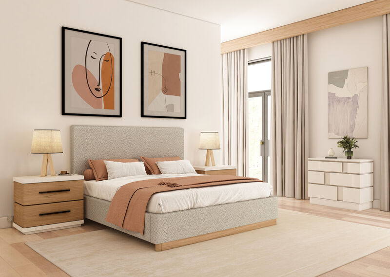 Portico King Upholstered Bed
