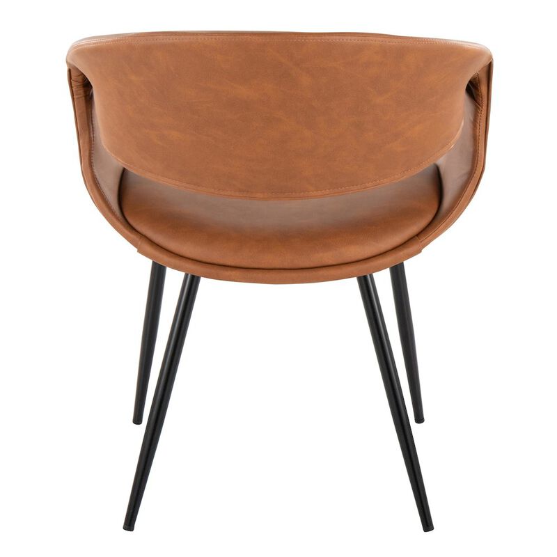 LumiSource Curvo Upholstered Chair - Set of 2