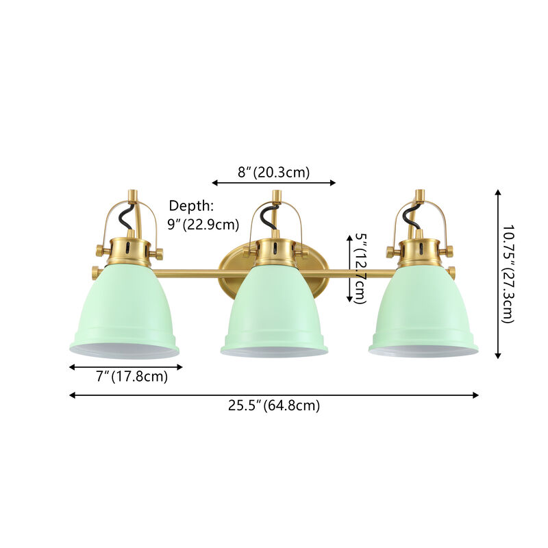 Phineas Adjustable Farmhouse Bohemian Iron LED Vanity Light