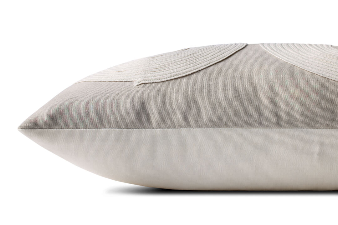 PLL0035 Taupe/Natural 18''x18'' Cover w/Poly Pillow