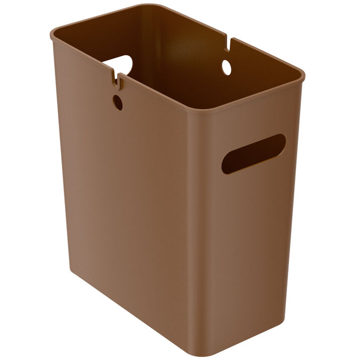 iTouchless 4.2 Gallon / 16 Liter SlimGiant Toffee Brown Wastebasket
