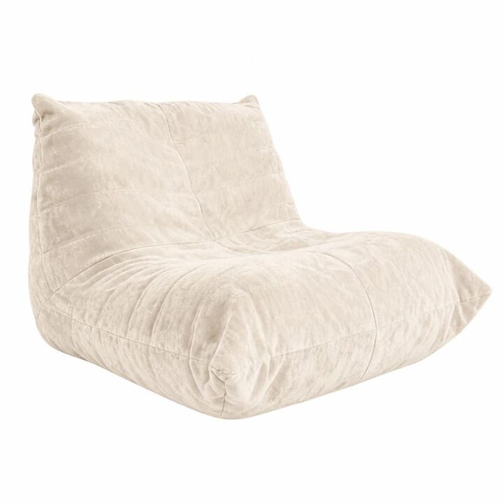 GOODSILO Ergonomic Bean Bag Chair with 5-Way Targeted Body Support for Reading, Working and Relaxing in Home Living Spaces