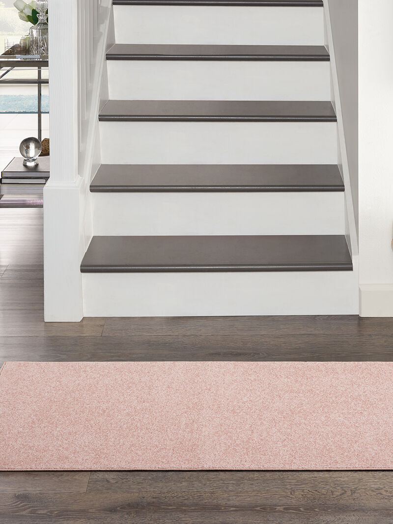 Nourison Essentials NRE01 Pink 2'2" x 10' Rug image number 7