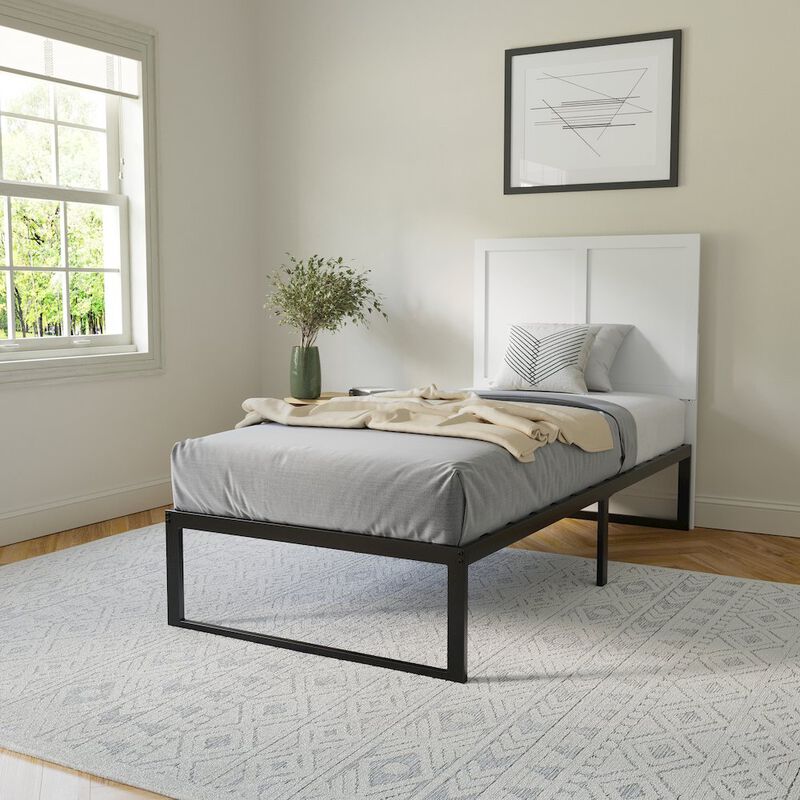 Flash Furniture Contemporary Twin Size Raised Panel Headboard image number 8