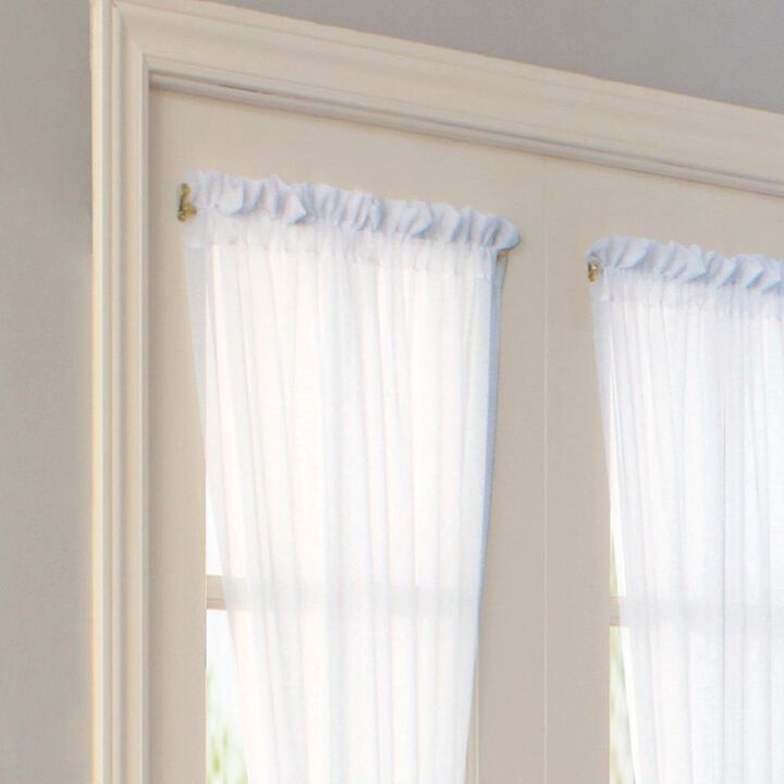 Thermavoile Rhapsody Lined Light Filtering Window Treatment for Doors Rod Pocket Curtain Door Panel 54" x 72"
