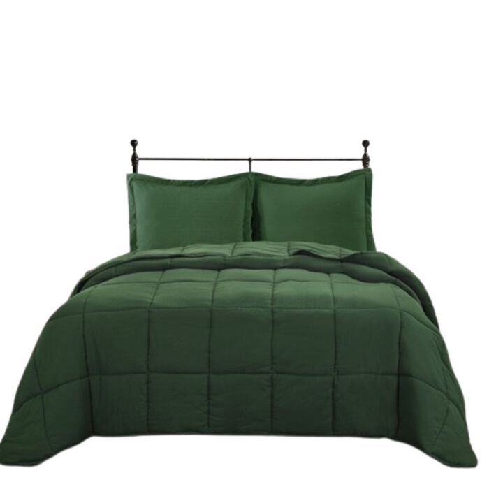 Hivvago 3 Piece Microfiber Reversible Comforter Set