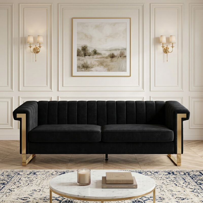 Brahal  Sofa with Metal Legs image number 2