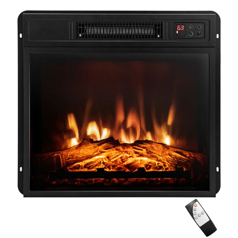 Mondawe 18" Electric Fireplace - 3D Flame & 1400W Heater
