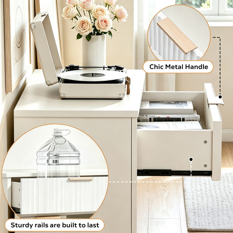 Lewurn Adjustable Shelves Storage Cabinet image number 4