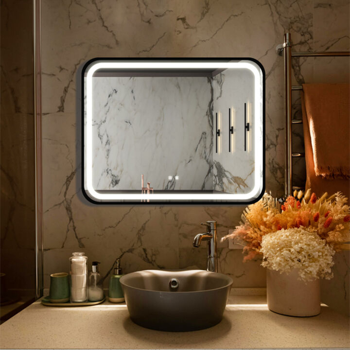 ELEMENT ACE Premium LED Bathroom Mirror with Dimmable Lighting and Anti-Fog Technology
