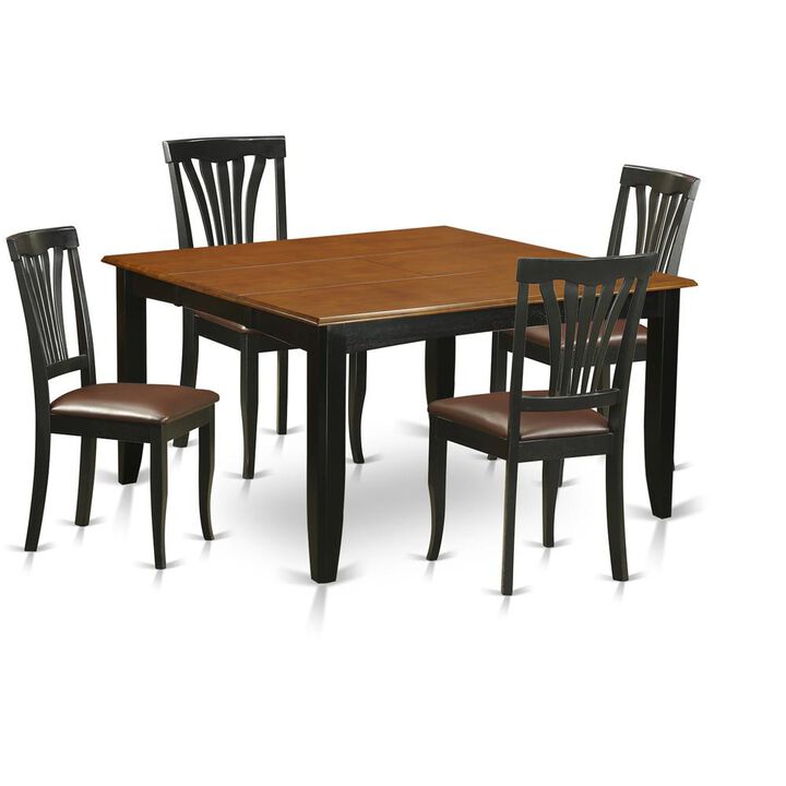 5 PC Dining room set-Dining Table and 4 Wood Dining Chairs