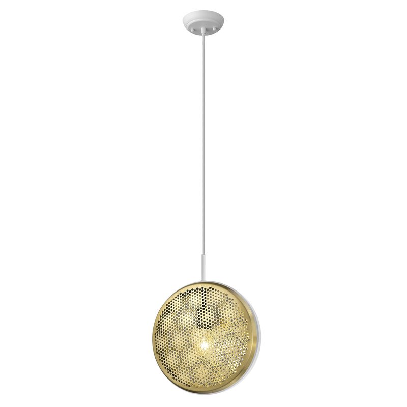 Hivvago Tholos 1-Light White Pendant