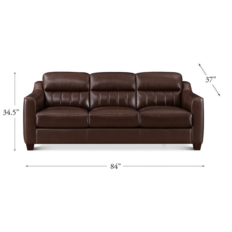 Uptown Top Grain Leather Sofa