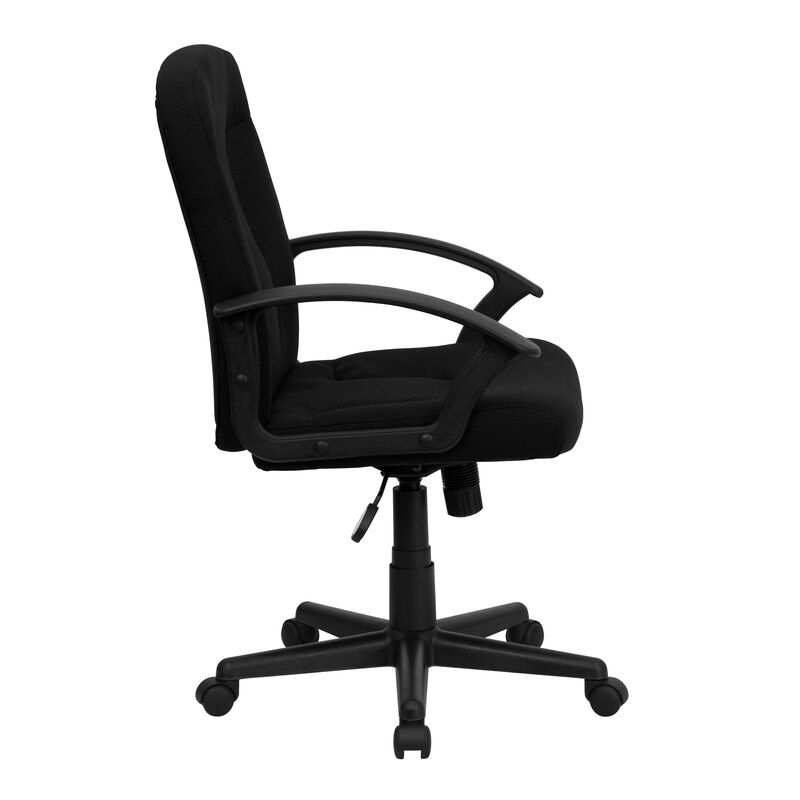 Garver Mid-Back Fabric Executive Swivel Office Chair with Nylon Arms image number 7