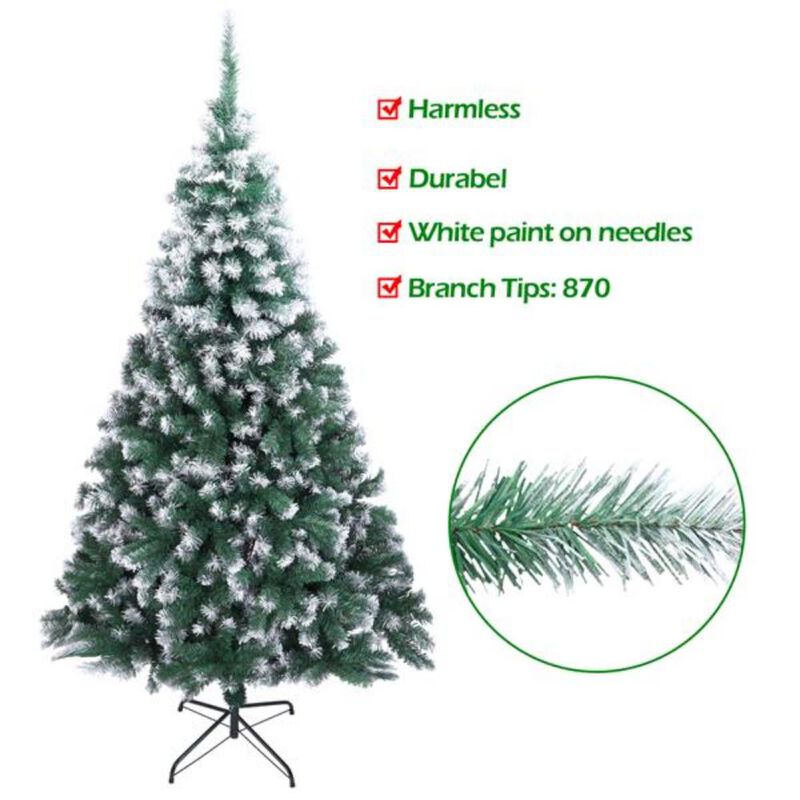 Spray Christmas Tree with 870 Branches Full & Lush Holiday Décor for a Festive Atmosphere