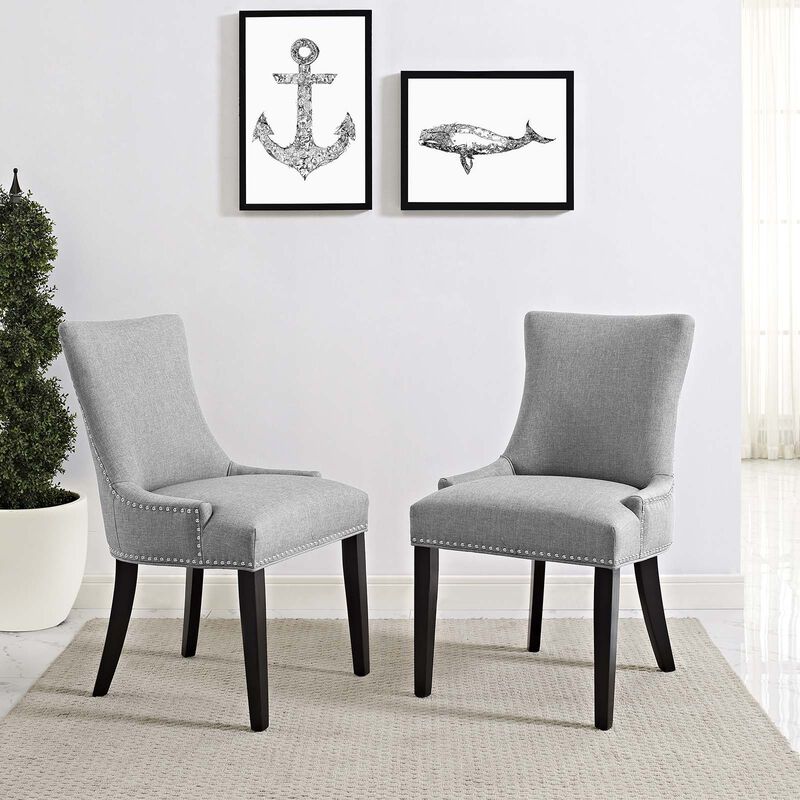Marquis Dining Side Chair Fabric Set of 2 image number 4