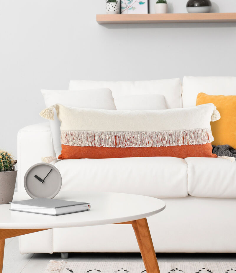 Breathable Cotton Pillow with Zipper – Cozy Throw Cushion for Living Room