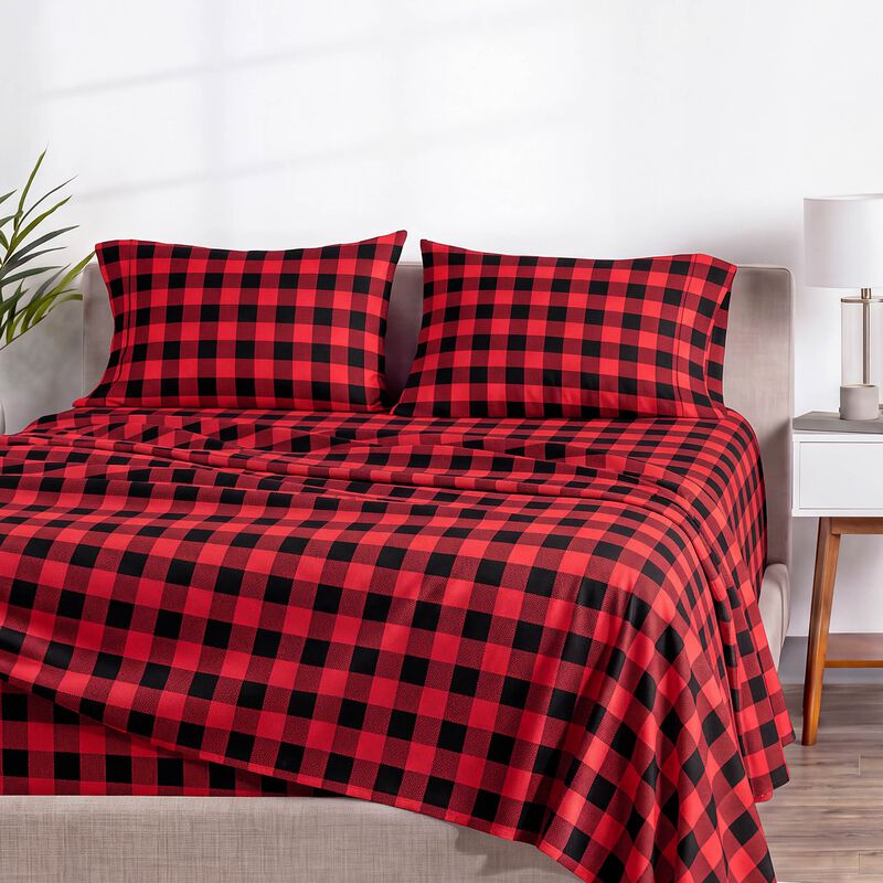 Printed Pattern Ultra Soft Brushed Sheet Set image number 3
