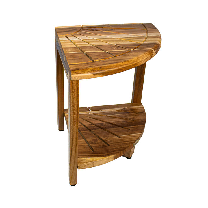 18" SnazzyCorner Starburst Shower Corner Bench