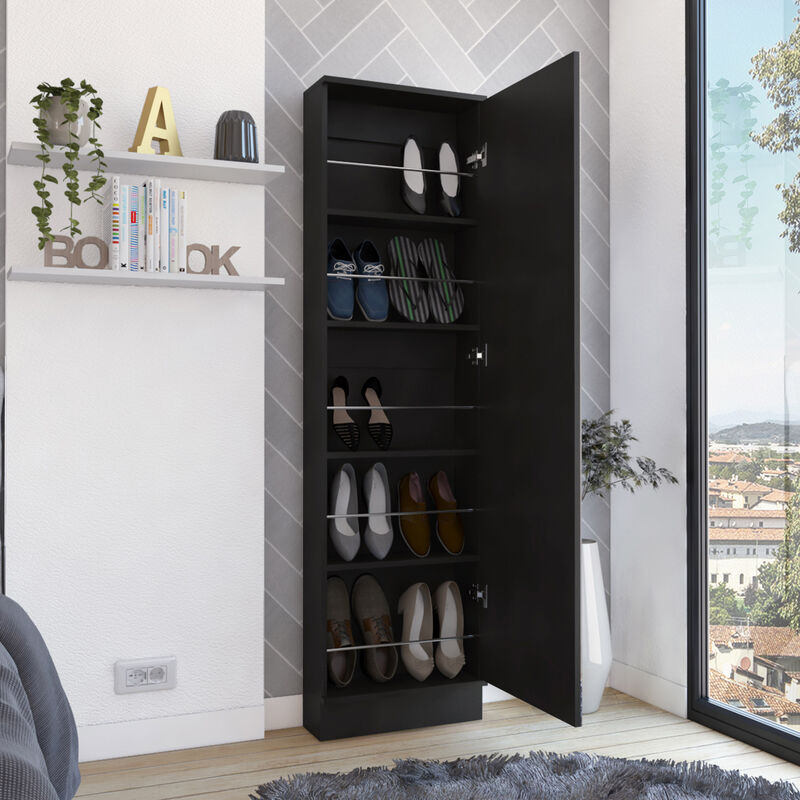 Streamdale Leto Shoe Cabinet with Mirror and Shelves image number 3