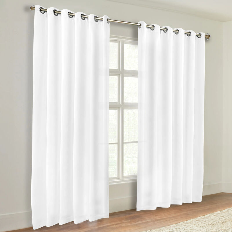Room Darkening Window Curtain Panels Set of 2 Modern Style image number 3