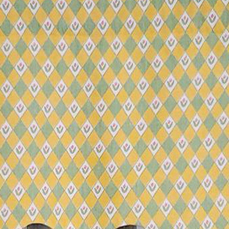 RLF Home Modern Design Classic Petite Flower Regal Style Window Valance 50" x 17" Spring