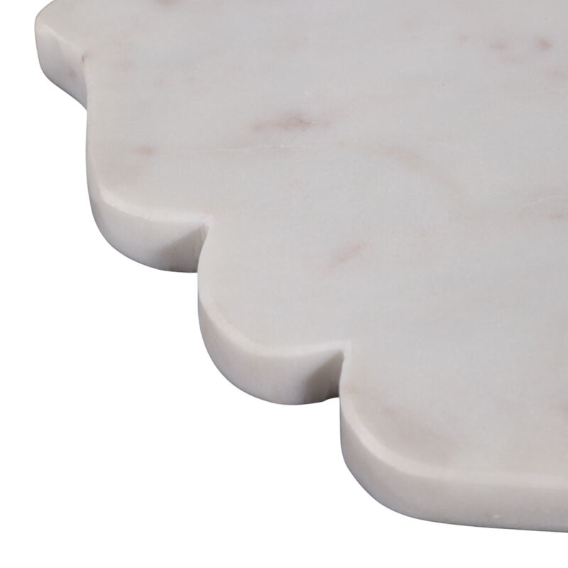 Scallop Edge Oval Marble Tray image number 4
