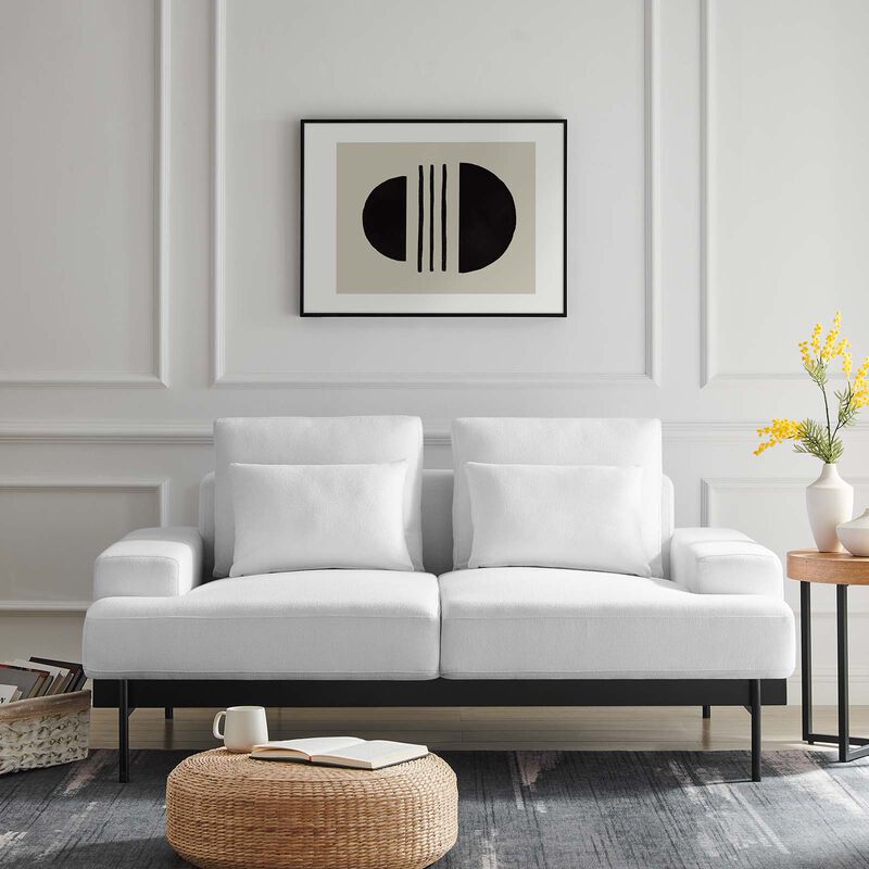 Proximity Upholstered Fabric Loveseat image number 1