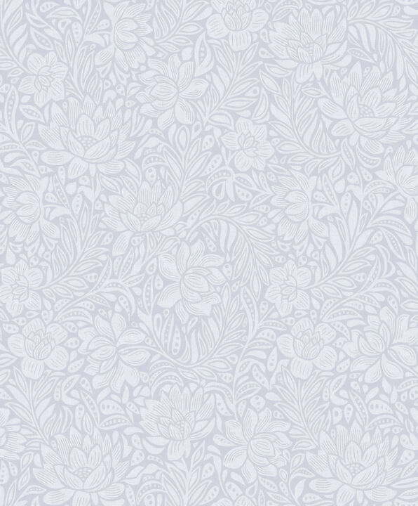 Zahara Periwinkle Floral Wallpaper