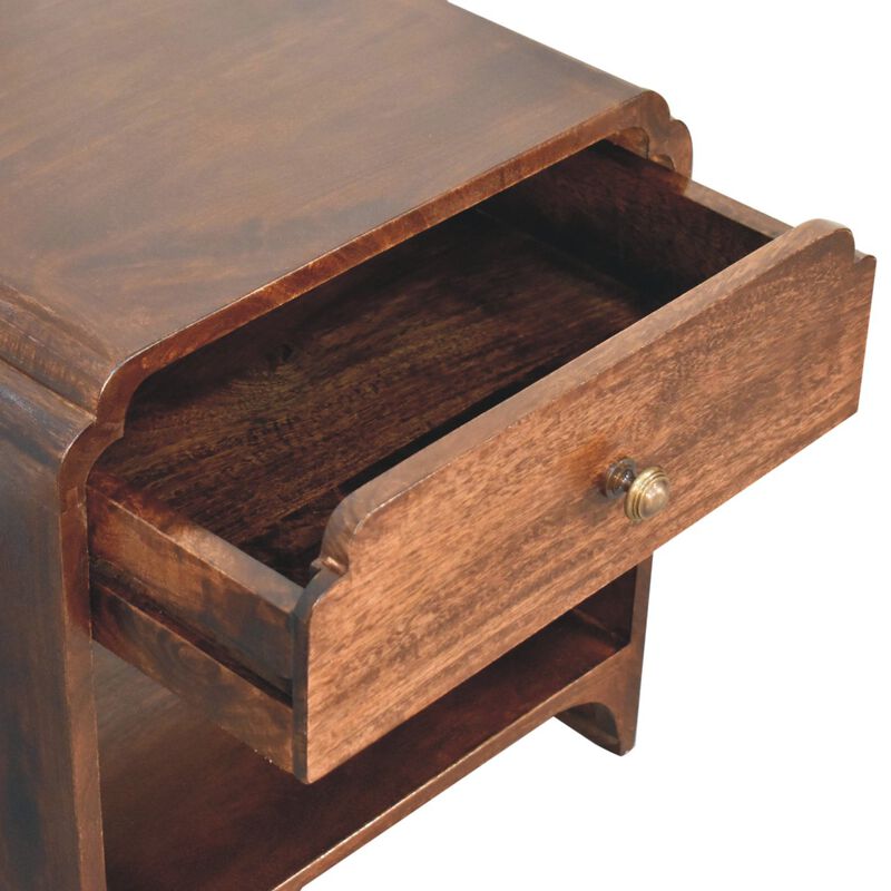 Artisan Furniture Solid Wood California Walnut Newton Bedside image number 6