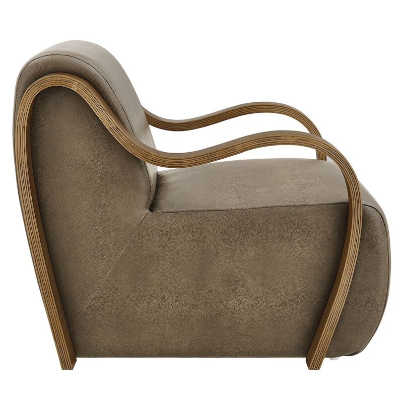 Atrium Vegan Leather Accent Armchair image number 3