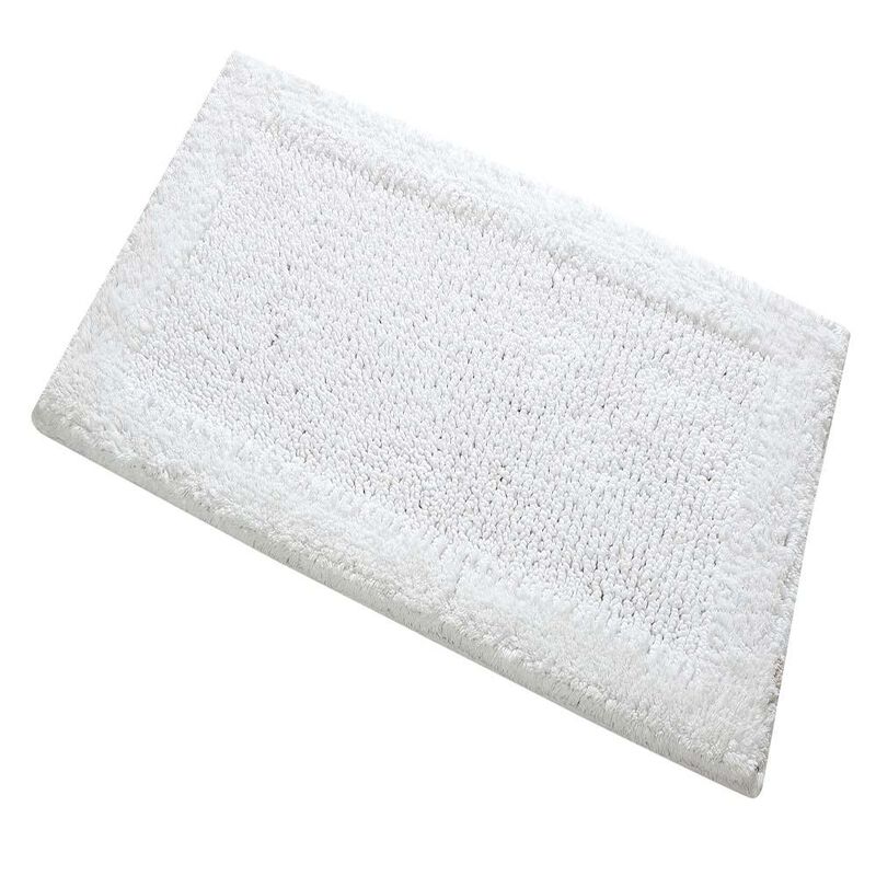 Knightsbridge Naples 220 GSF Non Skid Back Bath Rug 20 x 30 - White
